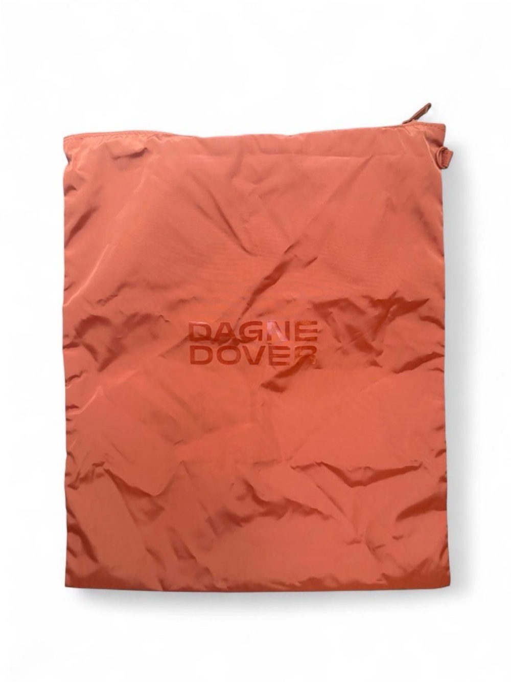 Dagne Dover Rust Orange Nylon Shoe Storage Zip Pouch